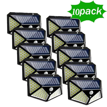 12Pack Outdoor Solar Lights 3 Modes Motion Sensor Lights Waterproof Wall Lights for Backyard Garden Patio Yard Garage Deck Porch