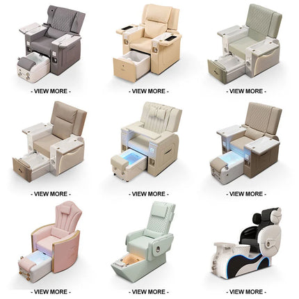 Customizable logo Body Massage Manicure European Electric Nail Salon Foot Spa Pedicure Chair Modern Style for Beauty Shop