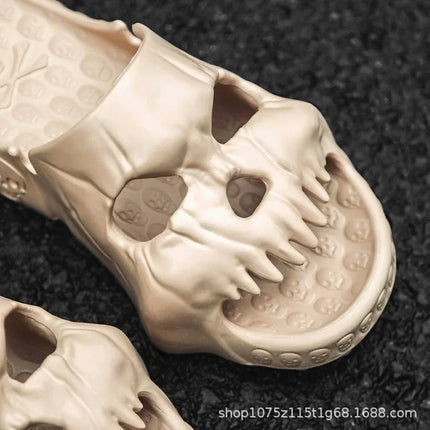 Halloween Platform Skull Platform Slipper Demon Home Cloud Summer Beach Sandal Slides Flip Flops - product view 5