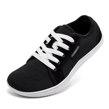 HOBIBEAR Wide Toe Barefoot Shoes Womens Mens Outdoor Lace Up Running Sneaker Zero Drop Comfortable Casual Shoes