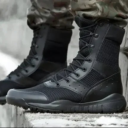 New 35-47 Size Men Women Ultrallight Outdoor Climbing Shoes Tactical Training  Boots Summer Breathable Mesh Hiking Desert Boot