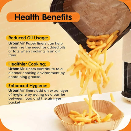 Air Fryer Baking Paper Square Air Fryer Parchment Paper Liners for Ninja/Cosori/Instant Pot 3-12L Airfryer Kitchen Accessories