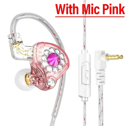 Original QKZ AK6 In Ear Earphone 6 Dynamic Driver Unit Headphone With Mic Stereo Sports HIFI Subwoofer Headset - product imag