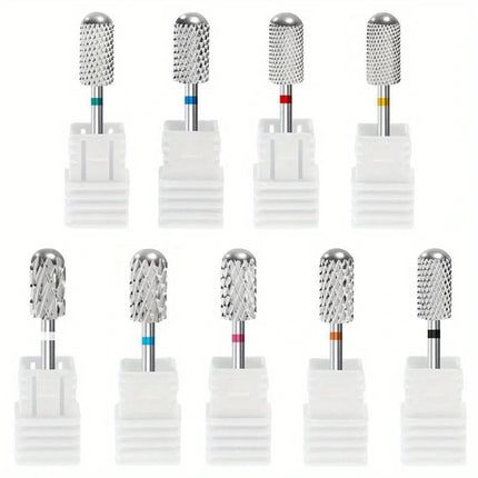 1PC Carbide Tungsten Nail Drill Bit Rotate Burr Milling Nail Cutter Bits Electric Drill Machine For Manicure Pedicure Accessorie