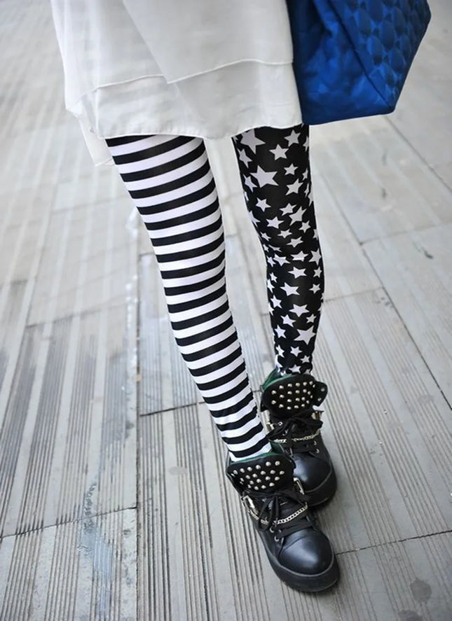 DOIAESKV 2024 Neue Frühlingsmode Leggings Sexy Leggings Bunt Stulpen Passen Für Die Meisten Größen Leggings Hosen Damenhosen