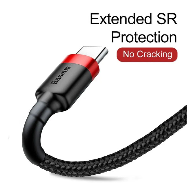 Baseus USB Typ C Kabel für Huawei Honor Xiaomi Samsung Super Charge Schnellladung USB C Ladegerät Datenkabel Leitungsschnur