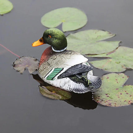 Large Size Outdoor Garden Duck Statues Cute Resin Mandarin Duck Statue Garden Pond Decoration Home Decor Animal Sculpture