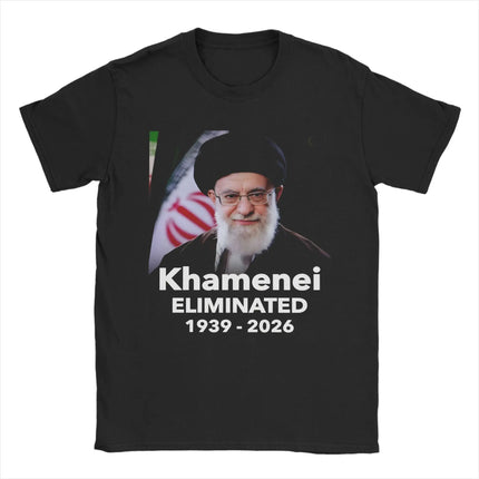 Graphic Printing We Love You Ayatollah RIP 1939-2026 IRAN Ali Khamenei  T Shirt For Unisex  Cotton Tee Shirt Short Sleeve Tops
