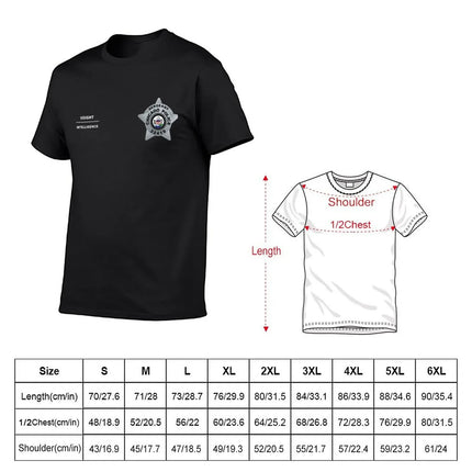 Chicago Pd Sergeant Hank Voight Intelligence Badge Vestt T-Shirt blanks mens funny t shirts