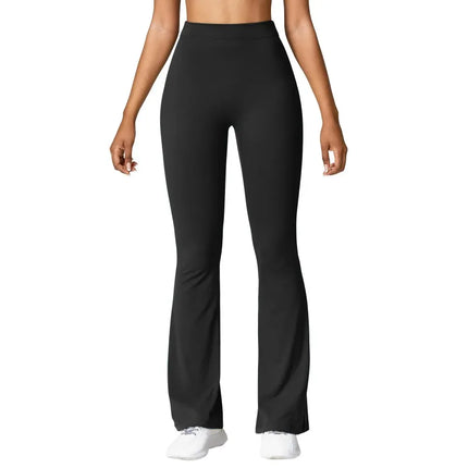Yoga Flare Pants Women Sexy V-Cut Waist Butt Liftting Fitness Leggings Comfort Gym Running Fashion High Waist Slim Leggings