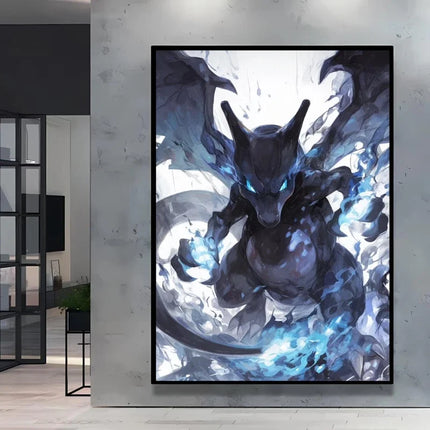 Stylish Pokemon Umbreon Decorative High Quality Canvas Painting Available in Multiple Sizes Suitable for Different Home Spaces