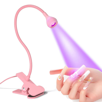Nail Dryer Light UV Nail Lamp 395nm Wavelength Clip-on Desk Mini USB For Gel Nails Ongle Manicure Salon Tools