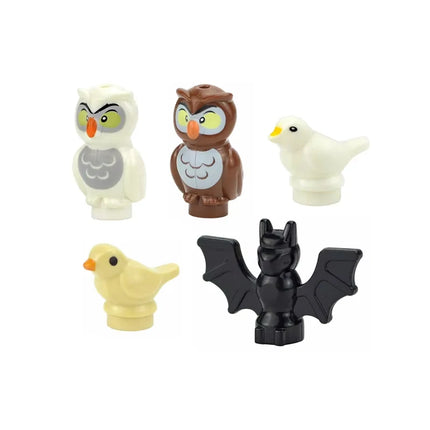 MOC Animal Scene Building Blocks Cats Dogs Sheep Pigs Chickens Eagle Parrots Dolphin Zoo Fram Accessories DIY Toys Bricks T14