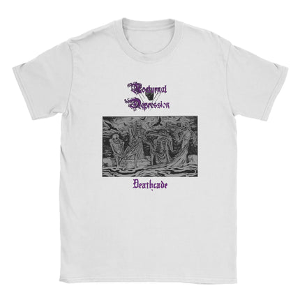 NOCTURNAL DEPRESSION Band T-Shirt Summer  Hip Hop T Shirts Man Cotton O-Neck Oversize Top Tees Short-Sleeve Y2K Casual Tshirt