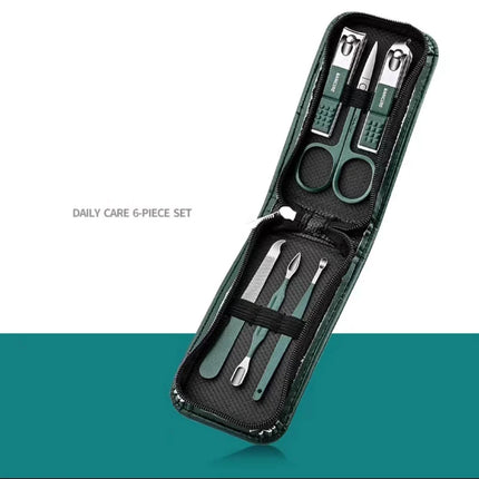 Nail Scissors Set Household High End Mens And Womens Special Nail Clippers Manicure Beauty Tools 6 Piece Portable - product i