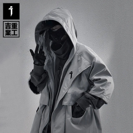 11 BYBB'S DARK Men Spring Jacket Windbreaker 2025 New Half Sleeve Function Coats Mens Loose Hooded Jackets Techwear