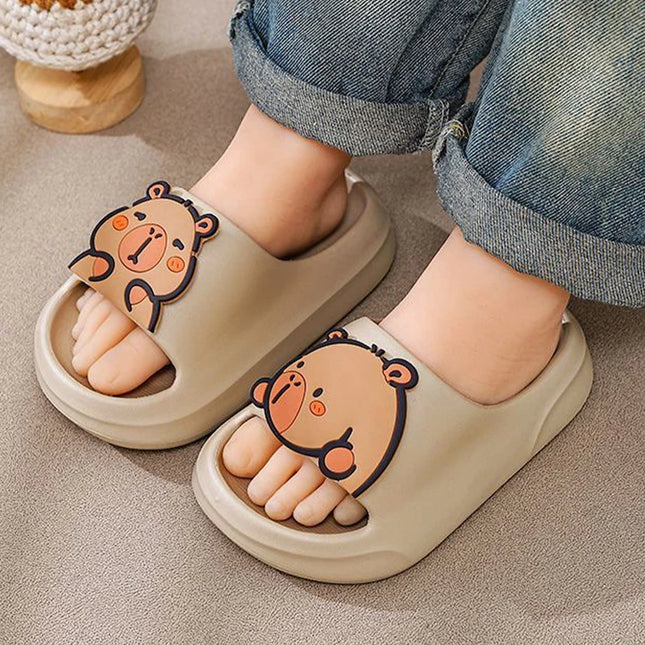 Kinder Hausschuhe Jungen Süße Capybara Hausschuhe Sommer Rutschfeste Weichboden Badeschuhe