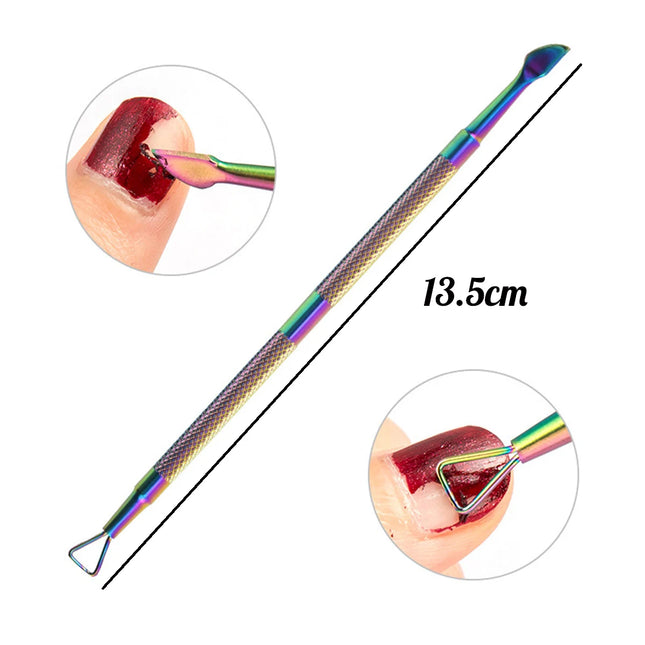 4 Stücke/Set Professioneller Edelstahl Nagelknipser Schere Zange Multifunktions Nagelhautschieber Entferner Nagelpflege Maniküre Sets