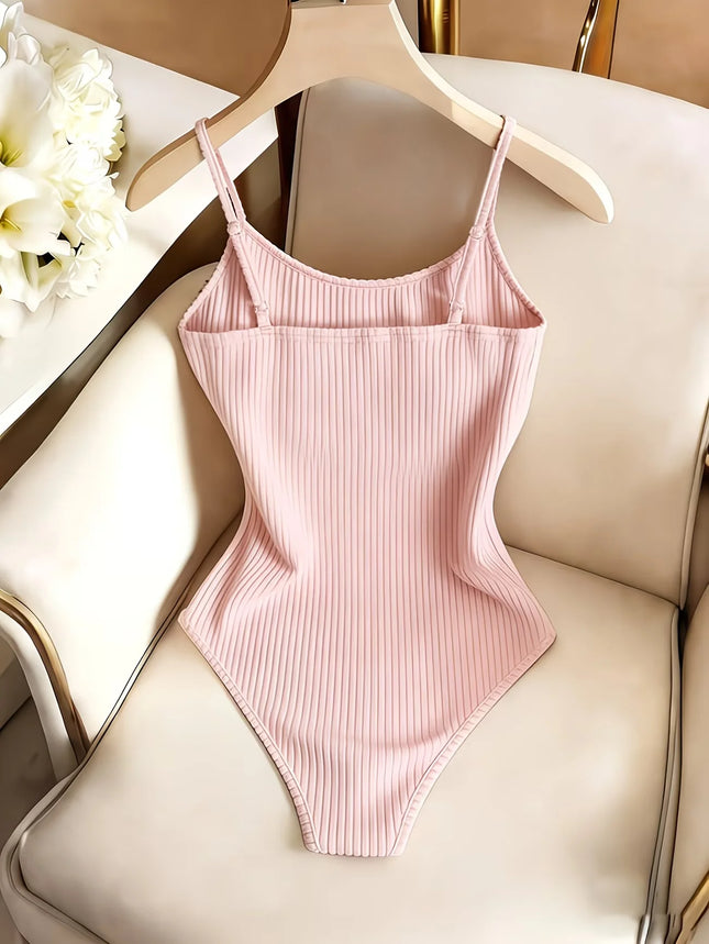 Sleeveless Knit Bodysuit Hot Summer Sexy Bodycon Off Shoulder Halter Tops Casual Street Bodice For Women - product image 2