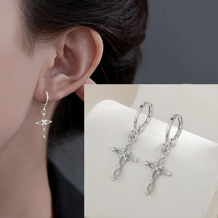 VENTFILLE 925 Sterling Silver Black Agate Rotund Earrings For Women Girl Originality Design Korean Jewelry Party Gifts Dropship