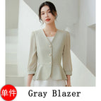 Gray Blazer / M / China Mainland