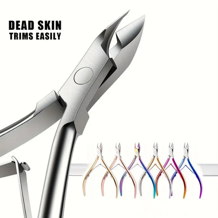 1Piece Cuticle Nipper, Premium Stainless Steel Cuticle Trimmer for Manicure & Pedicure at Home/Spa/Salon