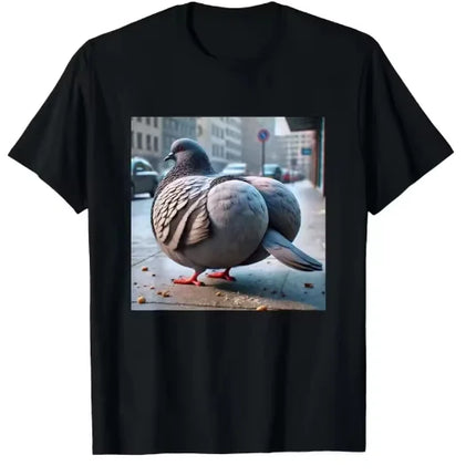 Y2K T-Shirts T-Shirt Funny Brainrot Pigeon Womens Clothing Graphic Kawaii Aesthetic Harajuku Fashion Tops Suitable for Women