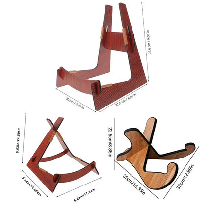 New Wooden Guitar Stand For Acoustic And Electric Instruments Portable Shaped Floor Display Holder For Ukulele Mandolin Bass