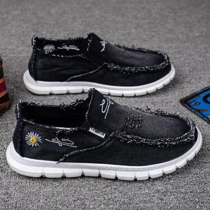 women's shoes   Daisy embroidery denim, casual sneaker. women's shoes summer 2025 . cheap shoes clearance free shipping