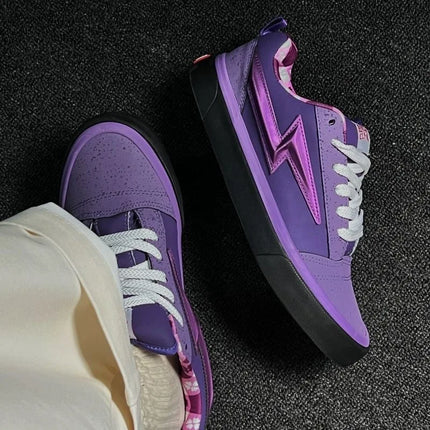 American New Men Canvas Casual Shoes Street Flat Skate Shoes Cool Hiphop Lace-up Loafers