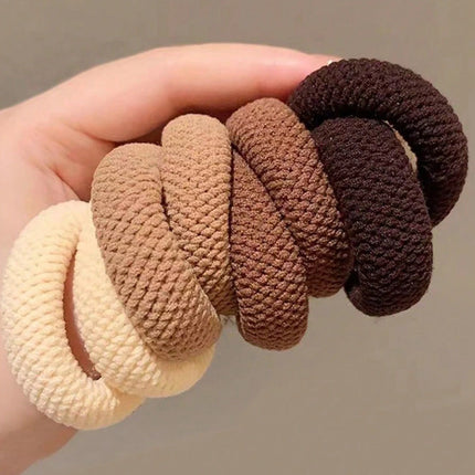 5/10 Mix Color High Elasticity Thickened Versatile Simple Scrunchies, Hair-Friendly (Random Color) Hair Ties Hair Rope
