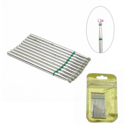 10pcs Nail Milling Cutter Set Diamond Stone Electric Manicure Drills Nail Drill Cuticle Clean Bits Burr Accessories Nail Art