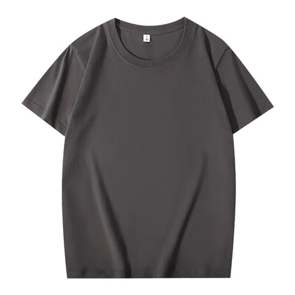 100% Cotton T-shirt Custom Logo High Quality Comfortable Short Sleeve Tops Print Pattern Company Team Clothes Embroidery Design