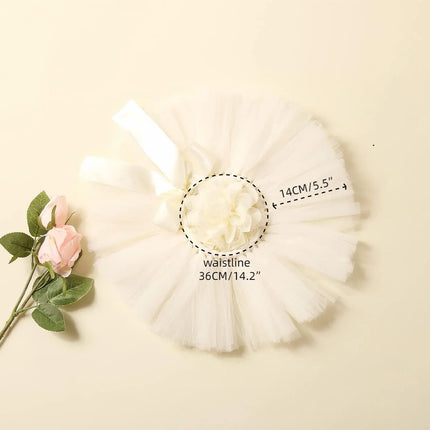 Cute Princess Newborn Outfit Infant Suit Headband Set Tutu Skirt Baby Girl Summer Dress Costume Photography Props Accessories-HD