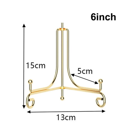 Iron Foldable Metal Plate Display Easel Stand Book Picture Frame Holder Kitchen Counter Home Decoration Storage Rack