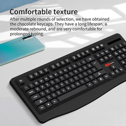 Lenovo Wireless Keyboard and Mouse Combo Full-Size 104 Key Quiet Office Set with Silent Click Compact USB Receiver - product