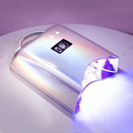 New Product 2025 Nail Supply Love This Diamond Shining Cordless Nail Drying Machine Portable 78W UV Light Emitting Diode Nail La