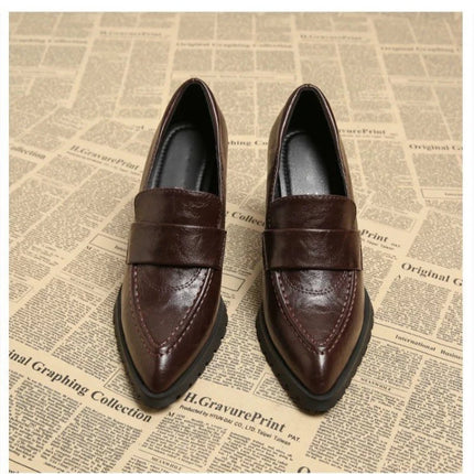 Elegant Black British Style Square Head Flats Women's High Heels Chunky Heel Shoes Comfortable Low Rubber Sole Fashion Footwear