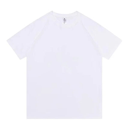 Summer 100% Cotton T-shirt Bottoming Basic Fashionable Solid Short Sleeve Loose Tops Shirts 230g/㎡ Tops