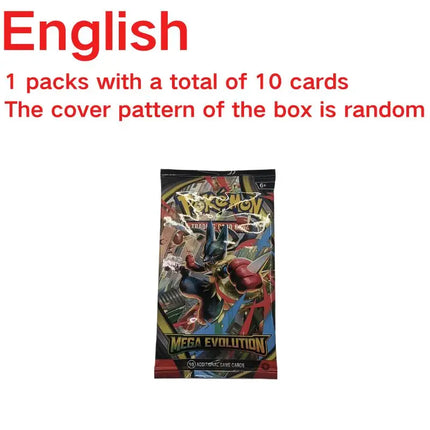 10/30/60/360PCS English Pokémon TCG: Mega Evolution Perfect order Phantasmal Flames Ascended Heroes Booster Box Pokemon card
