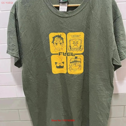 Vtg 1999 Y2k FLCL Fooly Cooly Furi Kuri Anime Japan Broccoli Gear T Shirt vintage Washed Soft Unisex Stretched streetwear