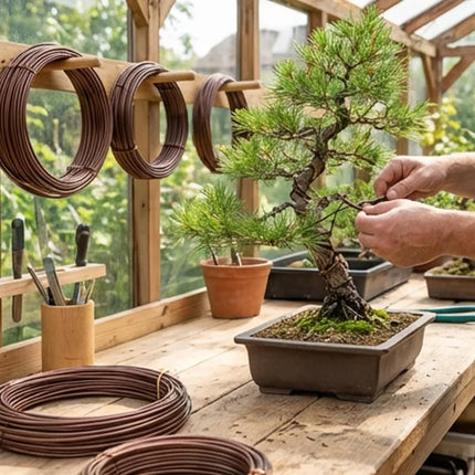 5/20M Bonsai Training Wire Set for Garden Plant Support Aluminum Wire DIY Bonsai Craft Climbing Vine Tree Shaping Gardening Tool