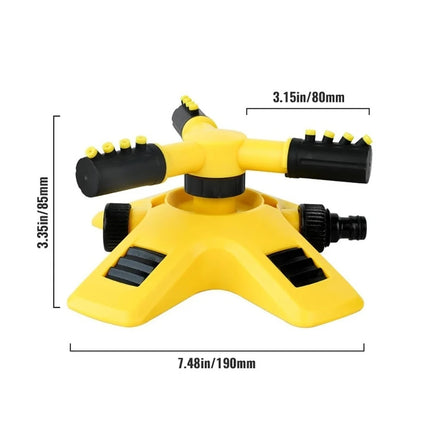 Automatic Rotating Water Sprinkler for Garden Lawn Irrigation 360 Degree Yard Coverage Sprayer Outdoor Plant Watering Tool