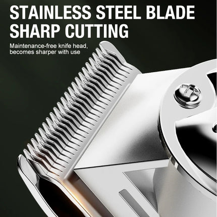 All Metal Blade Men's Hair Clippers, Electric Push Clippers, Household Electric Hair Clippers, Hair Salons, High-power Pet Hair