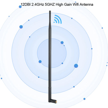 12DBI Antenna 12DBI 2.4GHz 5GHZ High Gain Wifi Antenna RP‑SMA Dual Band Wireless WiFi Antenna High Gain Wifi Antenna Antenna