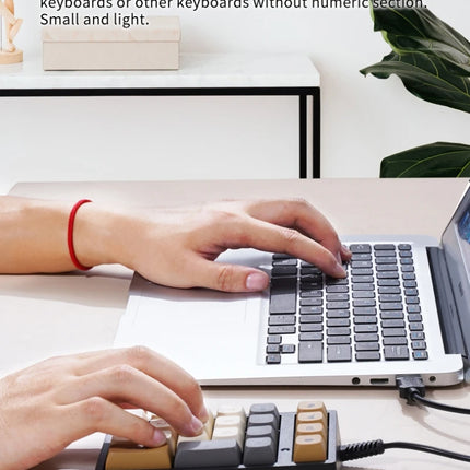 Numeric Keypad Numpad Mechanical Keyboard RGB Light One Hand Keyboard Financial Accounting Laptop Computer Keyboard Wired T21