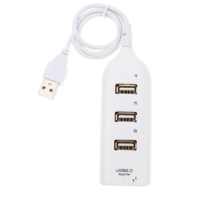 High-Speed Mini USB 2.0 Hub 4-Port with Power Adapter, Powered USB Splitter Multi Port Expander for PC Laptop - product image