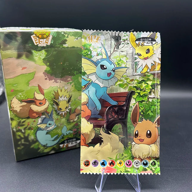 1 Box PTCG Pocket Series Englisch Zufällige Flash-Sammelkarte Umbreon Sylveon Umbreon Mega Pinsir Spiel-Sammelkarte Spielzeug Geschenk