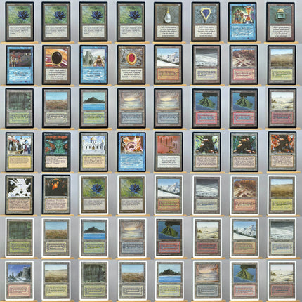 Whole Set TCG Cards for Home Play Proxy magical power9 beta fetch lands VMA dual  shock land The One Ring gathering Sol Ring