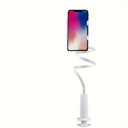 Lazy Bedside DesktopMobile Phone Clamp Bracket Flexible Long Arm Gooseneck Lazy Person Bracket With Handle - product image fr
